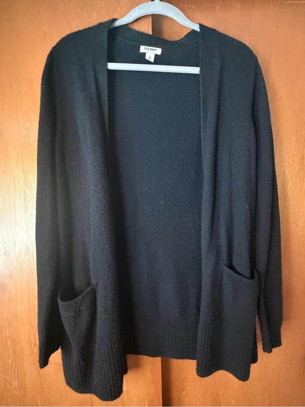 Old Navy Black Open-Front Women's Cardigan with Pockets
